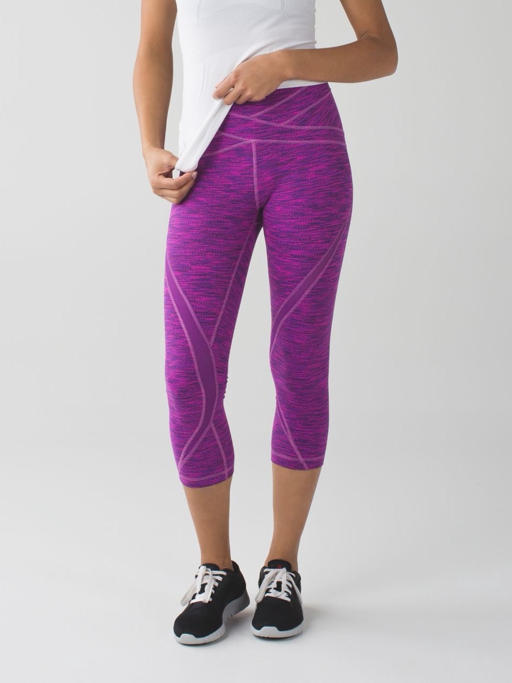 lululemon athletica Purple Space-Dyed Cropped Leggings
